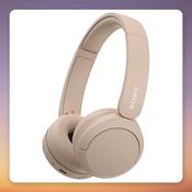 Sony WH-CH520 Wireless On-Ear Headphones, Beige, Bluetooth, 40 Hr Battery image