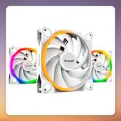 Be quiet! Light Wings White 140 mm PWM ARGB Fan, Triple Pack with ARGB Hub image