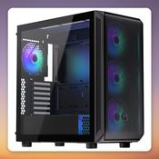 ENDORFY ARX 700 ARGB Mid-Tower ATX Case, Black, Tempered Glass, 4x 140 mm PWM ARGB Fans image