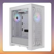 Thermaltake CTE T500 TG ARGB Snow White E-ATX Full Tower Case, Tempered Glass