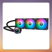 Thermaltake TH420 V2 ARGB Sync 420 mm AIO Liquid Cooler, Black, 3x 140 mm Fans