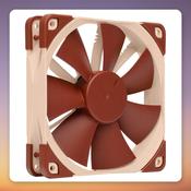 Noctua NF-F12 PWM 120 mm PWM Fan, Light Brown, Single Pack image