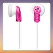 Sony MDR-E9LP In-Ear Earphones, 3.5 mm Wired, Pink image
