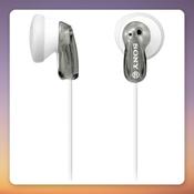 Sony MDR-E9LP In-Ear Earphones 13.5 mm Neodymium Drivers, Grey, 3.5 mm