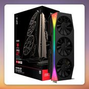 XFX Radeon RX 9070 XT OC Mercury RGB 16 GB GDDR6 Graphics Card, Black image
