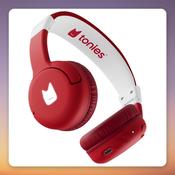Tonies Bluetooth Kids' Headphones for Toniebox 2, Red/White, On-Ear, 40h Battery image