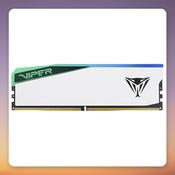 Patriot Viper RGB Elite 5 16 GB DDR5-6000 CL30 (1x16 GB) White, Intel XMP &amp;amp; AMD EXPO image