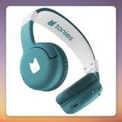 Tonies Bluetooth Kids Headphones for Toniebox 2, Sea Green/White, 85 dB Limit image