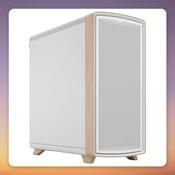Fractal Design Summit Chalk White Solid Midi-Tower Case, E-ATX, White/Wood image