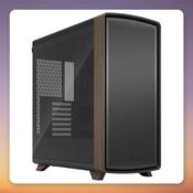 Fractal Design Summit Black TG Light Tint Midi-Tower E-ATX Case, Black/Wood image