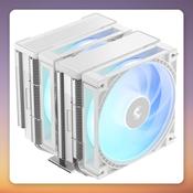 Deepcool AG620 G2 WH ARGB 120 mm Dual Tower CPU Cooler, White, 6 Heatpipes image