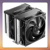 Deepcool AG620 G2 Dual Tower CPU Cooler, 6 Heatpipes, 2x 120 mm PWM Fans, Black image