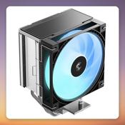 Deepcool AG600 ARGB 120 mm CPU Cooler, Black, 6 Heatpipes, 260W TDP image