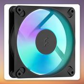 Fractal Design Dynamic 3 120 RGB 120 mm PWM ARGB Case Fan, Black, Single Pack image