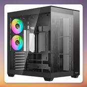 Ocypus Delta C74 ARGB Mid-Tower ATX Case, Black, Panoramic Tempered Glass image