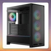 Ocypus Delta C70 ARGB Mid-Tower Case, Black, Panoramic Tempered Glass, E-ATX image
