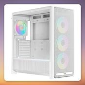 Ocypus Delta C70 ARGB Midi-Tower Case, White, Panoramic Glass, E-ATX image