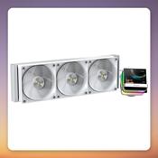 Ocypus Sigma L36 PRO 360 mm AIO Liquid CPU Cooler with 3.5" IPS Display, White image