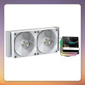 Ocypus Sigma L24 PRO 240 mm AIO Liquid CPU Cooler, 3.5" IPS Display, ARGB, White image