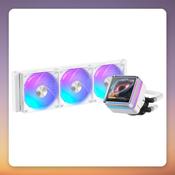 Ocypus Sigma L36 EX ARGB 360 mm AIO Liquid CPU Cooler with IPS Display, White image