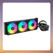 Ocypus Sigma L36 ARGB 360 mm AIO CPU Liquid Cooler with 2.4" IPS Display, Black image