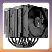Ocypus Iota A62 120 mm Dual Tower CPU Air Cooler, Black, 260W TDP image