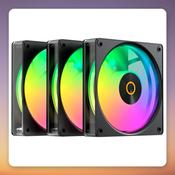 Ocypus Gamma F12 Elite ARGB 120 mm PWM Case Fans, Black, 3-Pack image