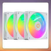 Ocypus Gamma F12 Elite ARGB 120 mm PWM Fan, White, 3-Pack image