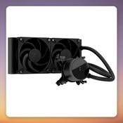 Fractal Design Radius 240 240 mm AIO CPU Liquid Cooler, Black, Intel LGA1700/1851 &amp;amp; AMD AM5 image