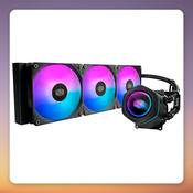 Cooler Master MasterLiquid Core Nex 360 ARGB 360 mm AIO Liquid Cooler, Black image
