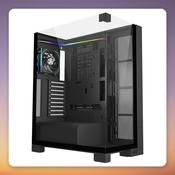 Fortron FSP U691 Three-Glass Full Tower Case, ATX (BTF), Black