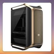 Cooler Master COSMOS Alpha Gold Big Tower Case, E-ATX, Tempered Glass, Gold/Black image