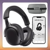 Medion Life HX1-Pure Over-Ear Bluetooth 5.4 Headphones, 100 Hours Battery, Black