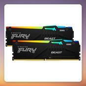 Kingston FURY Beast RGB 64 GB DDR5-6000 CL36 (2x32 GB) AMD EXPO image