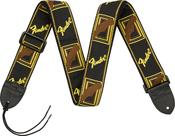 FENDER MONOGRAMMED STRAP, BL/Y/BR
