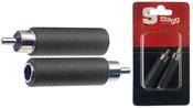 STAGG 2 FEMALE JACK TO MALE RCA ADAPTER
