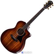 TAYLOR 200 SERIES GRAND AUDITORIUM KOA ELECTRO ACOUSTIC GUITAR image