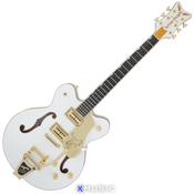 GRETSCH G6636T PLAYERS EDITION FALCON CENTER BLOCK DOUBLE-CUT WITH STRING-THRU BIGSBY, WHITE image