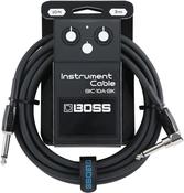 BOSS 10FT/3M STRAIGHT TO ANGLE CABLE BLACK