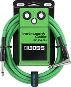 BOSS 10FT/3M STRAIGHT TO ANGLE CABLE GREEN