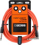 BOSS 10FT/3M STRAIGHT TO ANGLE CABLE ORANGE