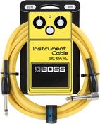 BOSS 10FT/3M STRAIGHT TO ANGLE CABLE YELLOW