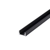 MINI U-LINE Black Surface Aluminium Profile, 2 Meters
