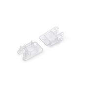 MIKRO-LINE12 LED Profile Transparent End Caps, Set