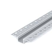 Plaster-In D-Line Aluminium Profile, 2 Meters