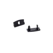 Surface D-Line Profile Black End Caps, Set