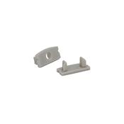 Surface D-Line Profile Grey End Caps, Set