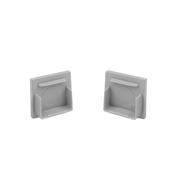 U-LINE Plaster-In Set of End Caps, Grey