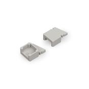 OMNI10 LED Profile Grey End Caps, Set