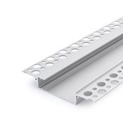 U-LINE Shadow Gap Plaster-In Aluminium Profile, 2 Meters